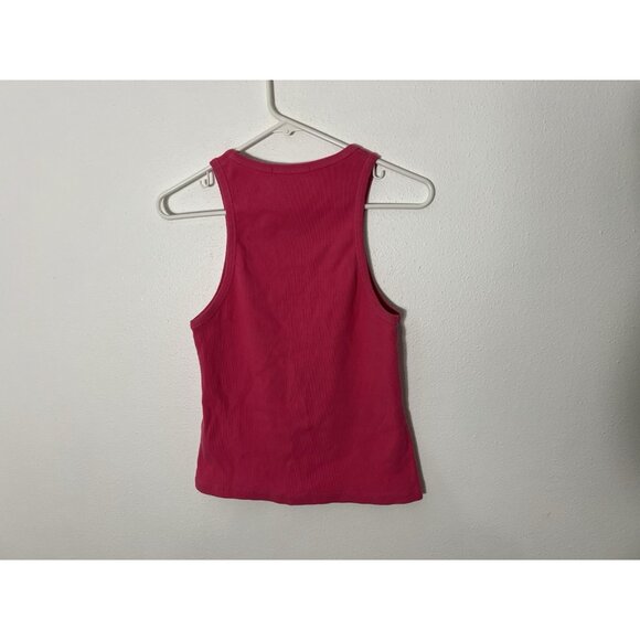 MSGM Embroidered Pink Tank Top Size XL - Picture 6 of 12